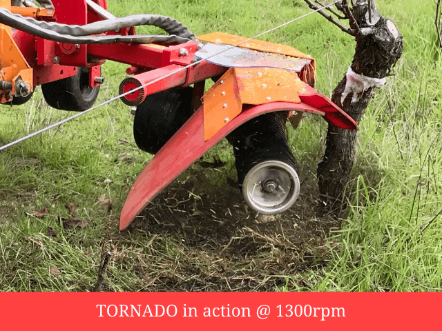 Tornado in action at 1300 rpm